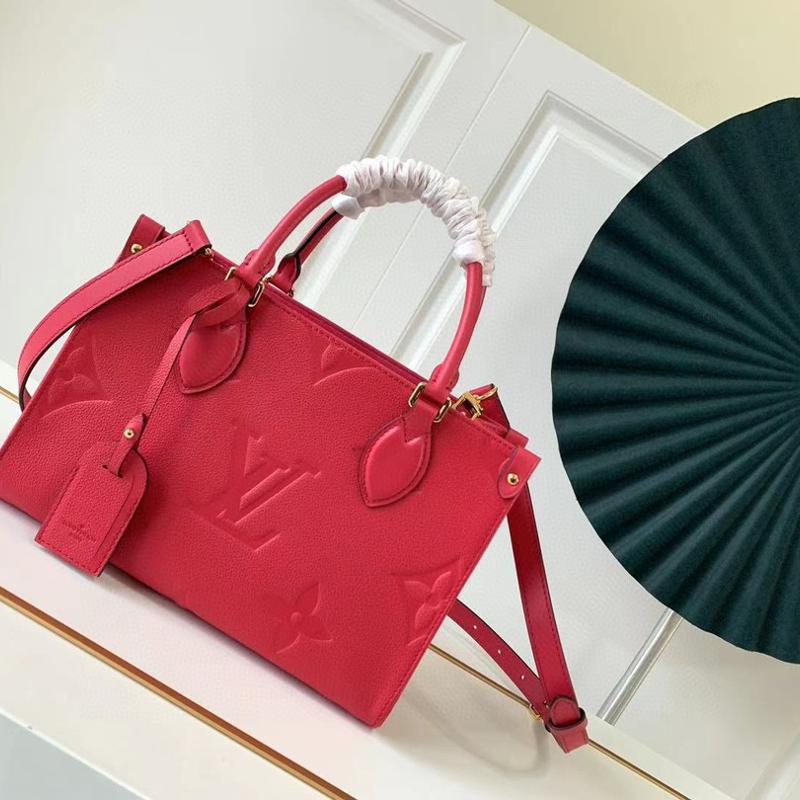 LV Handbags Tote Bags M45660 Solid Rose